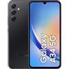 Samsung Galaxy A34 5G Nero 128GB Memoria 6GB Ram Display 6.6" FHD+ 120Hz SM-A346