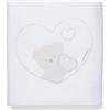 Foppapedretti Copertina Pile Dolcecuore, 40.4x26.2x8.2 cm, ricamata, copertina per lettino, 100% poliestere, Multicolore