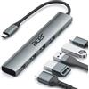 Acer Hub USB C 5 in 1 con HDMI 4K, alimentazione da 100 W, 3 porte dati USB A, adattatore multiporta USB C a HDMI per laptop, PC, tablet, MacBook Pro/Air, iPad Air/Pro, iMac, iPhone 16/17 Pro/Pro Max
