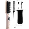 Generico Piastra per capelli senza fili, Piastra per capelli senza fili,Spazzola per lisciare i capelli USB portatile - Spazzola lisciante 3 livelli di temperatura, pettine per lo styling per diversi tipi di c