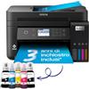 Epson EcoTank ET-3850 Stampante Multifunzione A4, Serbatoi Ricaricabili Alta Capacità, 5 Flaconi Inclusi pari a 14000pag B/N 5200pag Colore, Display LCD, Wi-Fi/Direct