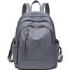 FANDARE Donna Zaino Casual Borsa da Scuola Ragazze Backpack Luce Impermeabile Daypack per Scuola Viaggio Lavoro Shopping Grigio