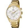 Festina Orologio cronografo da uomo placcato in PVD oro con bracciale in acciaio F20633/1