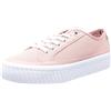 Tommy Hilfiger Platform Vulcanized Sneaker, Sneaker vulcanizzate Donna, Rosa Soothing Pink, 38 EU