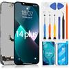 ARSSLY Schermo LCD per iPhone 14 Plus Display LCD per iPhone 14 Plus Touch Display Sostituzione Assemblato per iPhone 14Plus A2632, A2885, A2888, A2887, A2886 con Kit, Nero