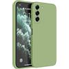 Topme Cover per Samsung Galaxy S21 FE / S21 FE 2023 (6.4 Inches) Custodia Case, Protezione Della Pelle Della Custodia in Silicone Tpu - Verde Matcha