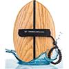 Woodsandwaves Tavola surf Handplane - La 1a tavola da surf portatile | Surf tavola innovativa in legno resistente (incl. borsa) | Bodyboard - Trend dall'Australia per principianti e professionisti