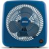 Jocca - Ventilatore Portatile da Terra o da Tavolo| 5 Pale| 3 Velocità| Spegnimento Automatico| Timer| Ventilatore a Cassetta| Antiribaltamento| Diametro 30 cm| Casa o Ufficio| Blu