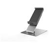 Durable 893023 Tablet Holder Table, Porta Tablet da Tavolo, Braccio Inclinabile, Slot per Aggancio Cavo Antitaccheggio, 155x242x183 mm, Argento