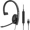 Sennheiser SC 130 USB-C Mono Auricolare (508353) - Auricolare Monoaurale Professionale con Qualità Audio Chiara, Interfaccia USB-C, Design Ergonomico e Controllo Semplice delle Chiamate - Ideale per