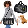 PETCUTE Trasportino per Cani e Gatti,Pieghevole Borsa per Cani Piccola Taglia con Guinzaglio di Sicurezza,Riflettente,Trasportino per Animali Approvato Dalla Compagnia Aerea con Tappetino Rimovibile