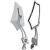 Mintice 1 Paio Bianco Universale Moto Specchietti Retrovisore Specchietto Manubrio Specchio Laterale Scheletro Cranio 8mm 10mm Filettato