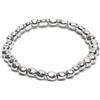 Vestopazzo Vlnet bracciale elastico con ciottoli big(diametro 5 mm) | placcato in argento | Nickel tested| lavorazione artigianale | Unisex | LO00089