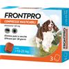 Frontpro Contro Pulci E Zecche Per Cani 10-25 Kg 3 Compresse Masticabili