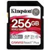 Kingston Scheda Sd Kingston Canvas React Plus SDR2 256GB Nero [SDR2/256GB]
