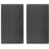 Zeller 26255 Copri-Fornelli/Tagliere Granit, Vetro, Grigio, 52x30x0.8 cm, 2 Unità