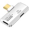 Seminer Adattatore USB C OTG, Caricatore di Tipo C 100W PD da USB C a Doppio Splitter USB C per iPhone 15 Pro Max, Google TV Chromecast 2020, MacBook, Samsung Galaxy S22/S23 (Bianco)