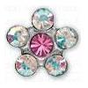 Sanico Inverness Orecchini Fiore Crystal/rosa Gambo Titanio R120st