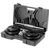 HMS Sports coppia manubrio corto da 20 kg con valigetta