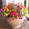 SOMYTING Fiori artificiali per esterni, 12 mazzi di piante artificiali per esterni, fiori finti colorati, margherite, eucalipto, realistici, resistenti ai raggi UV, per esterni, casa, fioriera