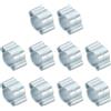 PATIKIL 30pz 5-7mm Set Fascette Stringitubo Doppio Orecchio, Fascette Metalliche Morsetti Tubi Acciaio Zincato per Collegamenti Raccordi Tubi Gas Auto, Tono Argento