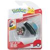 Pokémon PKW3633 Clip'n'Go Poké Ball - Ferkuli & Pesante palla Poké ufficiale con figura di 5 cm