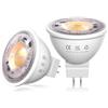 Lamptobe Lampadine GU5.3 LED, 12V MR16 12V LED Faretti Luce, bianco caldo 3000K, 2 Pezzi