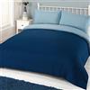 Brentfords Dreamscene - Biancheria da letto lenzuola con angoli in microfibra, Soft Touch, Blu navy, Singolo