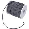 PATIKIL 2,65mm x 45m Cordino in Pelle Scamosciata Cordoncino Pelle Scamosciata Nastro Corda Finta Pelle Artigianato Floreale Pizzo per Bracciali Regalo Creazione Gioielli, Scuro Grigio