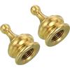PATIKIL M10 Lampada Terminale Cappuccio Pomello, 2pz Lampada Paralume Arpa Top Vite Decorazione per Da tavolo Lampade Terra Lampade, Massiccio Ottone