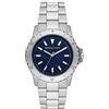 Michael Kors Orologio Quartz Multifunction Uomo, misura cassa 38.00mm con quadrante Blu Analogico e cinturino Argento in Cinturino in metallo MK9079