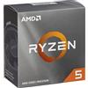 AMD Processore AMD Ryzen 5 4500 (6 Cores/12 Threads, 65W TDP, AM4 Socket, 11 MB Cache, Boost di Frequenza fino a 4.1 GHz max,dissipatore ad aria Wraith stealth cooler)
