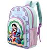 Disney Lilo & Stitch - Zaino per bambini di alta qualità, per la scuola, da viaggio, con tasca laterale in rete e tasca frontale con cerniera, Multicolore, 36.7cm (height), 26cm (width), 13cm (depth)