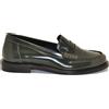 ELISA LANCI MOCASSINO IN PELLE ABRASIV LUXOR VERDE