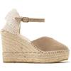 MACARENA ALBA6 ESPADRILLES SANDALO CON TACCO SERRAJE TOPO