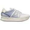 PREMIATA CONNY 6672 bianco azzurro camoscio tessuto