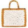 VIAMAILBAG MILOS CROCHET R01 BIANCO CUOIO