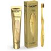 Curasept Gold Lux Gel dentifricio 75 ml e spazzolino sbiancante