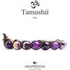 Tamashii Bracciale Pietra Tibetano Agata Viola Striata Tamashii Unisex 1 giro BHS900-85