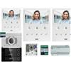 Urmet KIT VIDEOCITOFONO URMET VOG5 VIVAVOCE ALPHA INCASSO 3 FAMIGLIE KIT VIDEOCITOFONO 1760/6