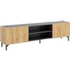 DEKIT GRUPO RIMOBEL Astral Mobile TV Basso, Legno ingegnerizzato, Grafite e Nordic, 45x161x35 cm