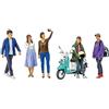 TAMIYA 24356-000 Personaggi 1:24 Campus Friends II - Kit modellino in plastica da assemblare, Riproduzione dettagliata, Non Verniciata, Multicolore