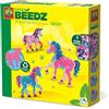SES Creative - Unicorn Green Beedz-Kit di perline da stirare unicorno, 06406
