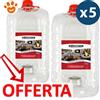 Qlima DOMESTIX Bioetanolo di Origine Vegetale - Offerta [PREZZO A CONFEZIONE] Quantità Minima 5, Confezione Da 10 Lt