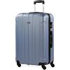 ITACA - Valigia Grande Rigida Viaggio Rigide. Trolley Grande con 4 RuoteDoppie Girevoli. Materiale ABS Valigia Rigida Grande Resistente e Leggero TSA, Malva