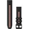 Garmin Cinturino QuickFit 22 mm, Black/flame red