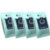 AEG S-bag GR206S - Sacchetti per aspirapolvere anallergici, 4 sacchetti sintetici, ad alta potenza filtrante, riducono polline, acari e allergeni, ideali per persone allergiche, adatti