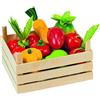 Goki Frutta E Verdura in Scatola di Legno