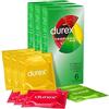 Durex 3x Durex Tropical Mix Preservativi Colorati e Aromatizzati alla Frutta Scatole da 6 Pezzi Ognuna - 18 Profilattici