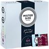MISTER SIZE - Pure Feel Profilattici Lubrificanti (Extra Sottili, Extra Lubrificati) / Taglia Individuale 64 mm a un Pacco da 36 - Preservativi Sottili 100% Lattice Naturale